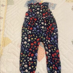 The Beaufort and Bonnet co strawberry floral spring romper